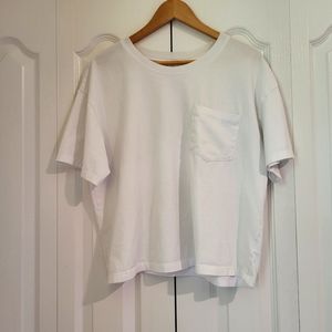 Classic Cropped White Tee